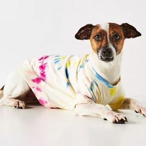 Anthropologie Tie-Dye Dog Shirt - blue, pink, yellow